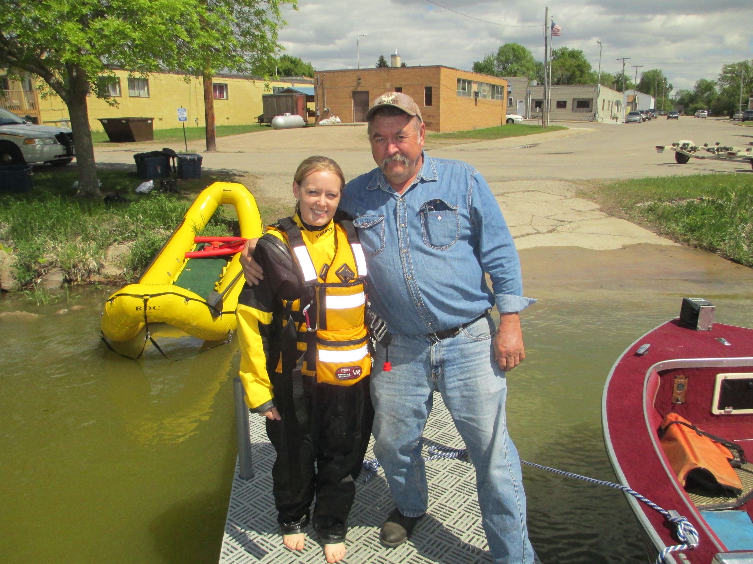 Young Girl Training with Man