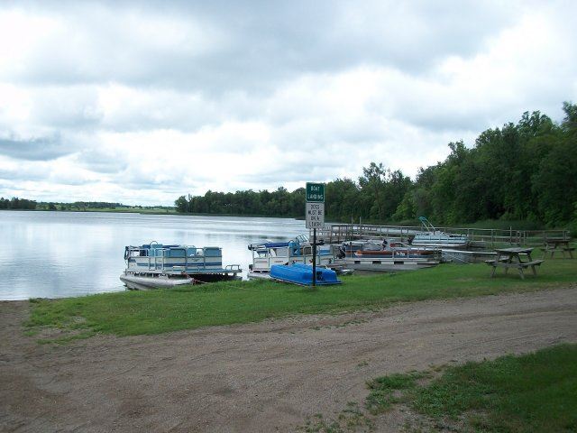 Boats Docked at Cross Lake-Tilberg Park